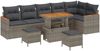 vidaXL Gartensofa-set 9 pcs Grau Poly-Rattan 3362938 Bild 2