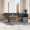vidaXL Gartensofa-set 9 pcs Grau Poly-Rattan 3362938 Bild 3