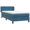 vidaXL Boxspringbett mit Matratze Dunkelblau 80x220 cm Samt 3317383 Bild 2
