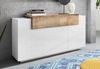 INOSIGN Sideboard Coro, Kommode, Schrank, Kredenz, grifflos mit Einlegeböden, mit 1 klappe, 3 Türen, Doppeltiefe B/T/H 160x45x85,6cm Bild 2