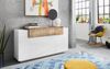 INOSIGN Sideboard Coro, Kommode, Schrank, Kredenz, grifflos mit Einlegeböden, mit 1 klappe, 3 Türen, Doppeltiefe B/T/H 160x45x85,6cm Bild 4