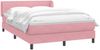 vidaXL Boxspringbett mit Matratze Rosa 140x220 cm Samt 3317654 Bild 3