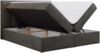 Boxspringbett mit Kopfteil und Topper, Doppelbett - RICO - 140x200cm - Dunkelgrau Velours - H3 Bild 4