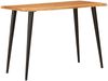 vidaXL Esstische Braun und Schwarz 110 x 55 x 78 cm Massivholz Mango 4104611 Bild 4