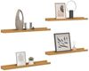 vidaXL Wandregal mit Regal 4 pcs Beige 40 x 9 x 3 cm Holzwerkstoff 42020036 Bild 3