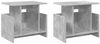 vidaXL TV-Ständer 2 pcs Beton Grau 50 x 35 x 45 cm Holzwerkstoff 891007 Bild 2