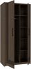 Forte EUFEMIUS Kleiderschrank 90 95, moderner Schrank mit dekorativer Fräsung, Dunkelbraun|Schwarz Eiche Holzdekor, 91,5 cm breit x 198,3 cm hoch x 52,7 cm tief Bild 5
