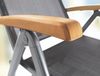 Sieger Cadiz Relaxliege 6 fach verstellbar, Aluminium Eisengrau 62 x 109 x 95 cm Bild 3