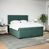 vidaXL Boxspringbett mit Matratze Dunkelgrün 200x200 cm Samt 3293299 Bild 5