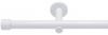 Deco-Raum® Gardinenstange 25mm 1-läufig Kappe | Länge: 180cm | Material: Metall | Farbe: Weiß Bild 2