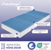 FLEXX Kaltschaum Matratze 90x200 cm mit 3D Memory Foam - 7 Zonen; 25cm Höhe; H4, H3, H2 Misch-Härtegrad - Wendbare Kaltschaummatratze mit optimaler Druckentlastung Bild 2