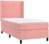 vidaXL Boxspringbett mit Matratze Rosa 80x200 cm Samt 3132770 Bild 3