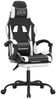 vidaXL Gaming-Stuhl mit Fußstütze Schwarz und Weiß Kunstleder 3143883 Bild 2
