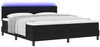 vidaXL Boxspringbett mit Matratze mit LED Schwarz 180 x 200 cm Stoff 3342151 Bild 3