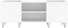 vidaXL Plattenschrank Weiß 121x38x48 cm Holzwerkstoff 831676 Bild 4