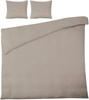 Bettwäsche-Set SUMNER Baumwollmusselin 200 x 200 cm Taupe Bild 4