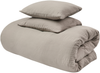 Bettwäsche-Set SUMNER Baumwollmusselin 200 x 200 cm Taupe Bild 5