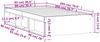 vidaXL Bettgestell Räuchereiche 90x200 cm 3203828 Bild 3