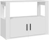 Sideboard, Kommode Weiß 80x30x60 cm Holzwerkstoff Bild 2