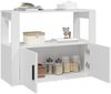 Sideboard, Kommode Weiß 80x30x60 cm Holzwerkstoff Bild 5