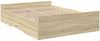 vidaXL Bettgestell mit Schubladen Sonoma-Eiche 120x200cm Holzwerkstoff 3280302 Bild 3