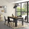 CaliCosy 'MANCHESTER' Rechteckiger, ausziehbarer Esstisch - 8 pers. - Dunkles Holz Bild 2