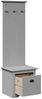 vidaXL Flurschrank mit Haken BODO Grau 50x40x157 cm 4016874 Bild 5