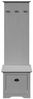 vidaXL Flurschrank mit Haken BODO Grau 50x40x157 cm 4016874 Bild 4