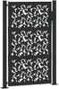 vidaXL Gartentor Schwarz 100x150 cm Stahlblatt-Design 4100961 Bild 2
