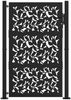 vidaXL Gartentor Schwarz 100x150 cm Stahlblatt-Design 4100961 Bild 3