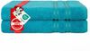 HAMMETEX Duschtuch 2er Set Badetücher 70x140 cm, 100% Baumwolle, Weich & Saugstark, Frottier (Set, 2-St), mit Bordüre, einfarbig, weich Bild 3