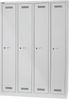 Bisley MonoBloc™ Garderobenschrank, 4 Abteile, je 1 Fach, Farbe lichtgrau Bild 3