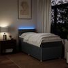 vidaXL Boxspringbett mit Matratze Dunkelgrau 90x200 cm Stoff 3289647 Bild 4