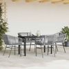 vidaXL 5-tlg. Garten-Essgruppe mit Kissen Grau Poly Rattan Glas 3334627 Bild 3