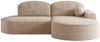Ecksofa Schlafsofa Sofa GIRONA Stoff Arena Sand Ottomane Rechts Bild 2