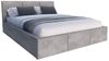 FDM Polsterbett Bettrahmen Bettgestell 90x200, 120x200, 140x200, 160x200, 180x200cm (MADE IN EU - mit hochwertigem Velours Bezug, Bettrahmen, Bett, Optional mit Matratze bestellbar, mit großen gepolsterten Kopfteil, mit Bettkasten zum aufklappen), Meta... Bild 4
