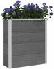 vidaXL Hochbeet Grau 75 x 30 x 82 cm WPC und Aluminium 42039086 Bild 3