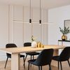 LED Pendelleuchte, Alu, Schwarz, Neutralweiß, H 115 cm Bild 2