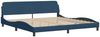 vidaXL Bettgestell "Dover" Blau 200x200 cm Stoff 373251 Bild 3