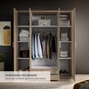 Kleiderschrank >Karl< in Eiche Sonoma - 159x196x54cm (BxHxT) Bild 5