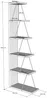 Vente-unique - DELORY Bookcase Holz, Platte SchwarzBeige - B 22 cm x H 150 cm x L 50 cm Bild 3
