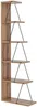 Vente-unique - DELORY Bookcase Holz, Platte SchwarzBeige - B 22 cm x H 150 cm x L 50 cm Bild 2