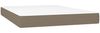 vidaXL Boxspringbett mit Matratze Taupe 140x190 cm Stoff 3132309 Bild 5