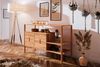 Kommode Schrank SAGA Buche massiv 142x86x46 cm Bild 2