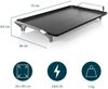 XXL Teppanyaki große Grillplatte 36x60cm, 6-8 Personen & Teppangabeln - 2500Watt Bild 4