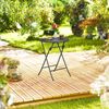 Runder Gartentisch in Rattan-Optik Bild 2