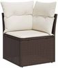 vidaXL Gartensofa-set Braun Poly-Rattan 3346068 Bild 5
