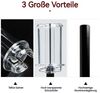 BlingBin Korkenzieher 4-fach Druckluft-Korkenzieher Set mit integrierter Luftpumpe, (4er Set, 4 tlg, mit Weinöffner,Folienschneider,Weinbelüfter,Weinverschlüsse-Ausgießer), manuelles Weinöffnungsset für Bar, Zuhause und Outdoor Bild 3