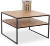 M2 Kollektion Mika 1 Couchtisch/Beistelltisch, Holz, braun, Länge, Breite 65cm, Höhe 45cm Bild 1
