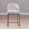 Bronx71 Barhocker Momo Chenille Sand 73 cm Bild 5